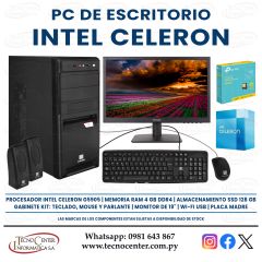 PC de Escritorio Intel Celeron.